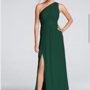 David’s bridal bridesmaids dress in juniper